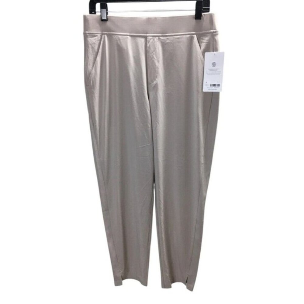 Athleta Brooklyn Ankle Pants 10 Women's Size Beige NEW NWT